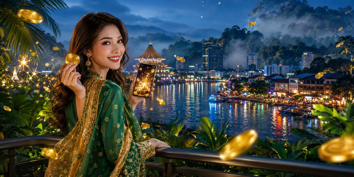 Pemain dari Kuching mengakses platform pertaruhan Badminton ultra66 semasa perayaan Hari Raya